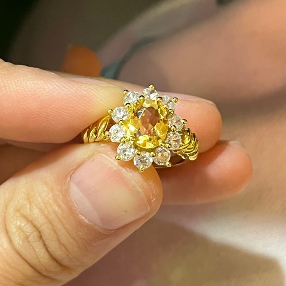 Topaz ring silverS925 national stone - Picture 1 of 7